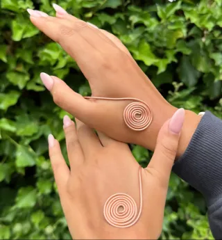 Escultura Abstracta Vortex Cobre