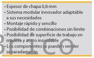 Conjunto Taller 7 Módulos S/Inox Alyco