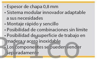 Conjunto Taller 8 Módulos S/Acero Inox Alyco 192838