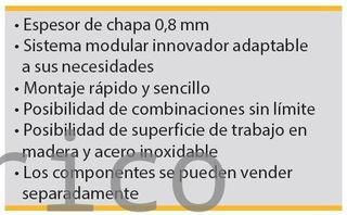 Conjunto Taller 6 Módulos S/Acero Inox Alyco 199014
