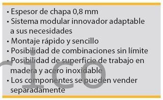 Conjunto Taller 5 Módulos S/Acero Inox Alyco 199995