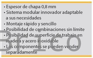 Conjunto Taller 5 Módulos S/Acero Inox Alyco