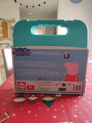 Maletín 4 Puzzles Peppa Pig Educa