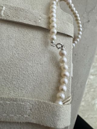 Collana perle 4,5/5mm oro bianco 18kt Mikiko