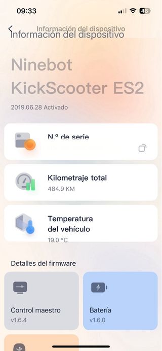 Patinete eléctrico Ninebot by Segway cómo nuevo