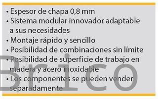 Conjunto Taller 4 Módulos S/Acero Inox Alyco 199006