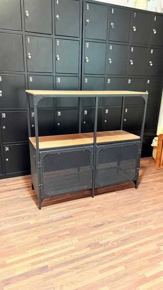 Estantería Industrial Metal y Madera