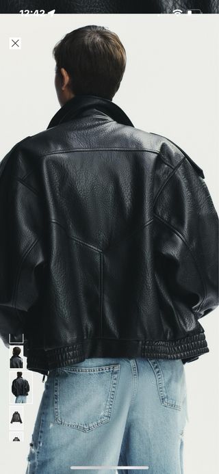 Cazadora Polipiel Zara Talla S