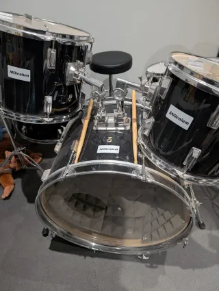 Batería Millenium Completa + Sabian + Sordinas