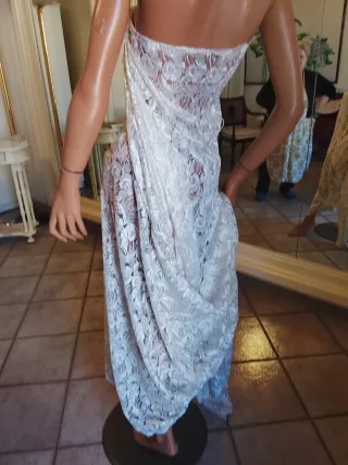 Merletto écru taglia unica