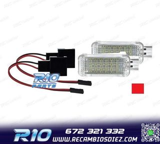 PLAFONES LED LUZ DE PIES Y PUERTAS AUDI