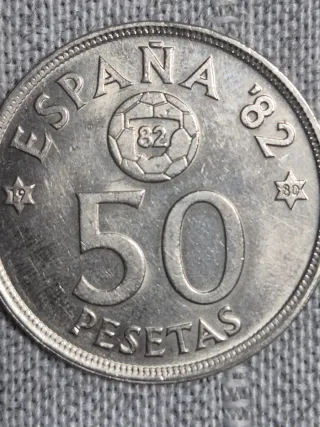 13 Monedas 50 Pesetas Mundial82 estrella 80,81, 82