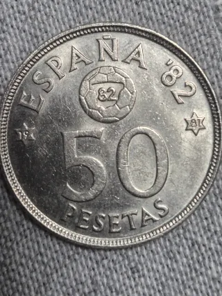 13 Monedas 50 Pesetas Mundial82 estrella 80,81, 82