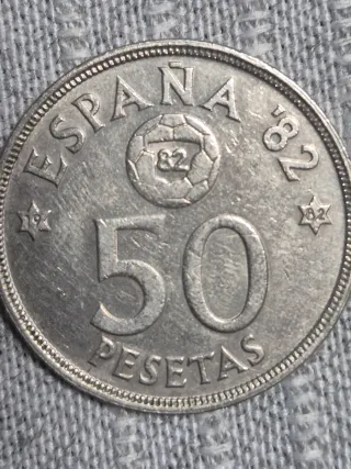 13 Monedas 50 Pesetas Mundial82 estrella 80,81, 82