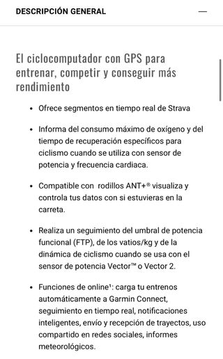 Garmin Edge 520 GPS Ciclocomputador
