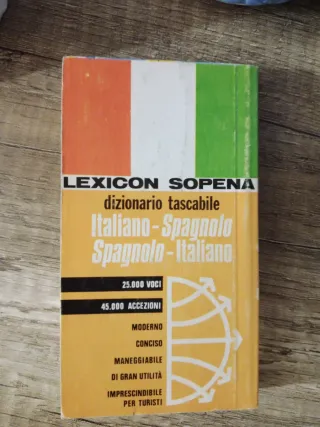Diccionario de bolsillo Lexicón Sopena Italiano