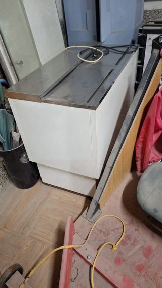 Nevera botellero blanca