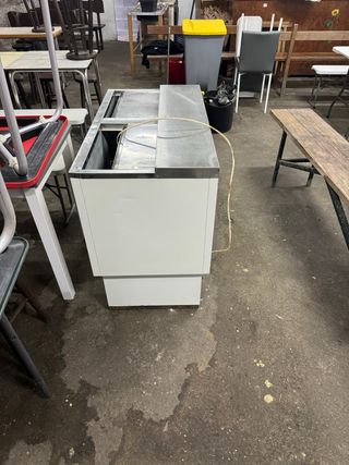 Nevera botellero blanca