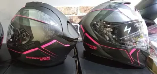Casco Scorpion EXO-1400 Evo II Air Negro/Rosa