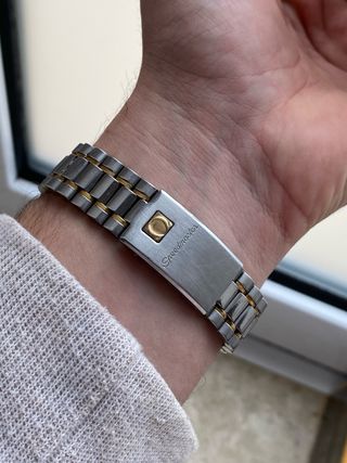 Omega Speedmaster Reduced Automático Acero y Oro