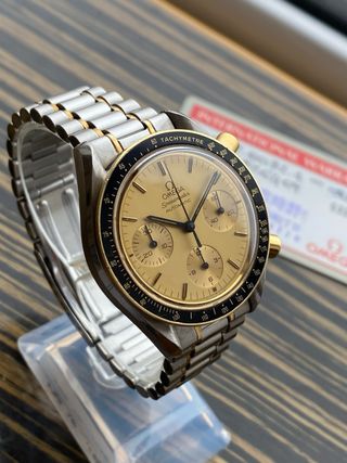 Omega Speedmaster Reduced Automático Acero y Oro