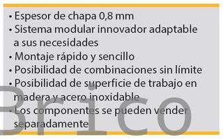 Conjunto Taller 2 Módulos S/Acero Inox Alyco 199046