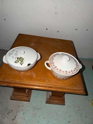 2 Soperas de porcelana años 70