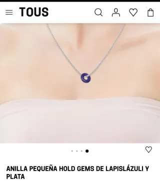 Joyero y  Anilla Tous Lapislázuli y oro