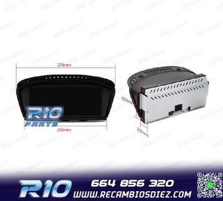 RADIO GPS ANDROID 12 BMW SERIE 3 E90 E91 E92 E93 SERIE 5 E60