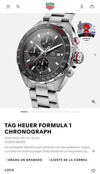 TAG Heuer Formula 1 Calibre 16 Reloj