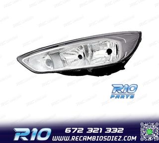 FARO IZQ FORD FOCUS 14-18 FONDO CROMO