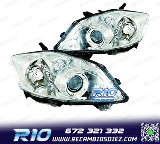 FAROS TOYOTA AURIS 10-13 FONDO CROMO