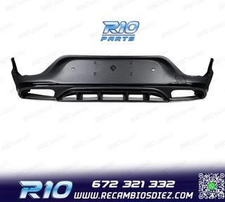 DIFUSOR MERCEDES GLC C253 COUPE AMG 20- LOOK GLC63 NEGRO