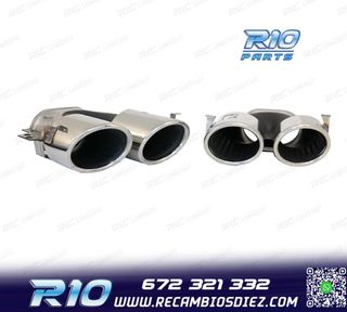 COLAS DE ESCAPE MERCEDES GLE W167 19- LOOK GLE53 CROMO