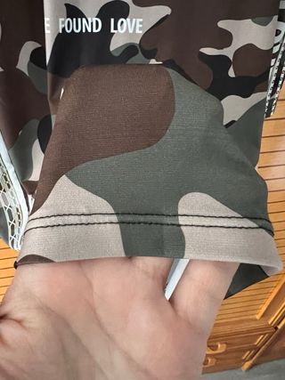 Vestido militar manga larga LOVE