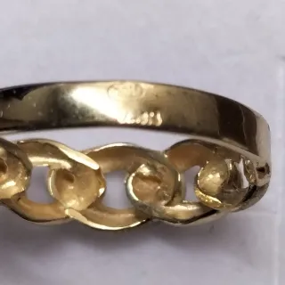 Anillo Oro 18kt Cadena