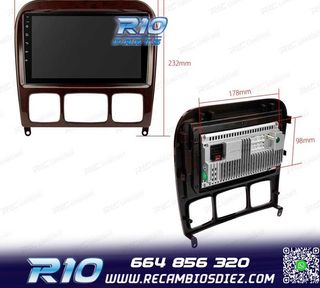 RADIO GPS ANDROID 13 MERCEDES CLASE S W220 98-05