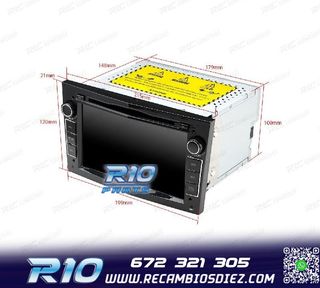 RADIO GPS ANDROID 11 PARA OPEL ASTRA H VIVARO ZAFIRA VECTRA