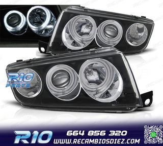 FAROS SKODA FABIA 99-07 OJOS ANGEL FONDO NEGRO