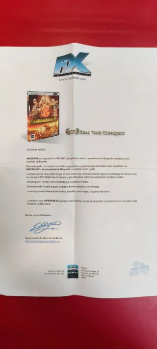 Imperium I y II juego PC Game-CD ROM