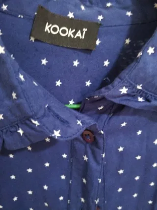 Blusa Kookai azul con estrellas
