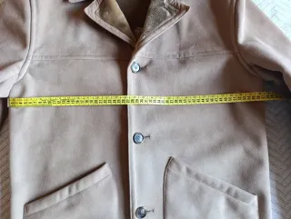 Chaqueta ante beige con forro