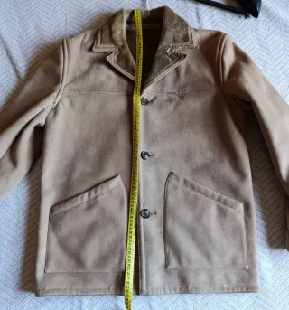 Chaqueta ante beige con forro