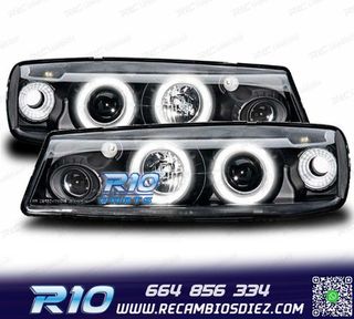 FAROS OPEL CALIBRA 90-98 OJOS ANGEL CCFL FONDO NEGRO