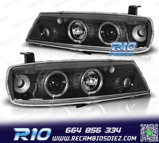 FAROS OPEL CALIBRA 90-98 OJOS ANGEL CCFL FONDO NEGRO
