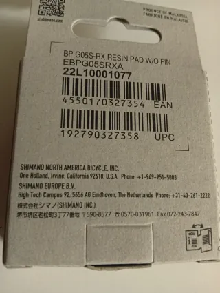 Shimano G05S-RX Pastiglie Freno Resina