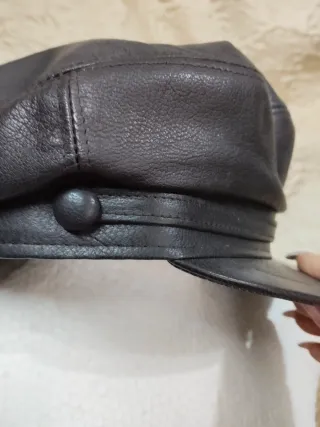 Coppola vintage in pelle marrone