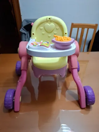 Carrito musical 3 en 1: Carrito, cuna y trona