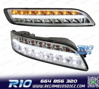 KIT LUZ DIURNA + INTERMITENTE LED PORSCHE CARRERA 997 CROMO