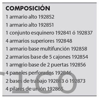 Conjunto Taller 8 Módulos S/Madera Alyco 192839